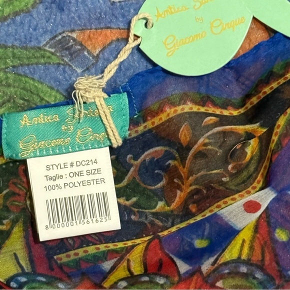 Antica Sartoria by Giacomo Cinque Sicilian Knight Foulard Scarf NWT - Picture 3 of 4